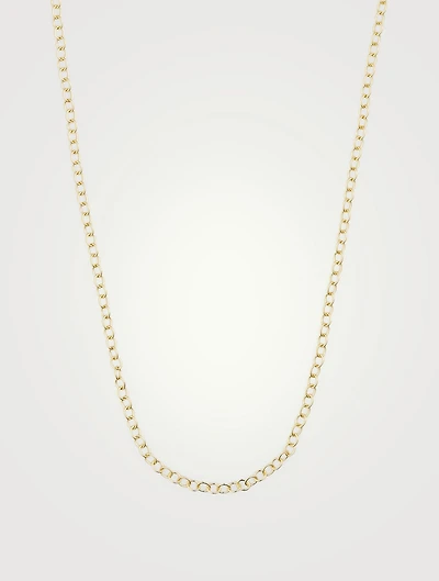 18K Gold Extra Small Oval Chain