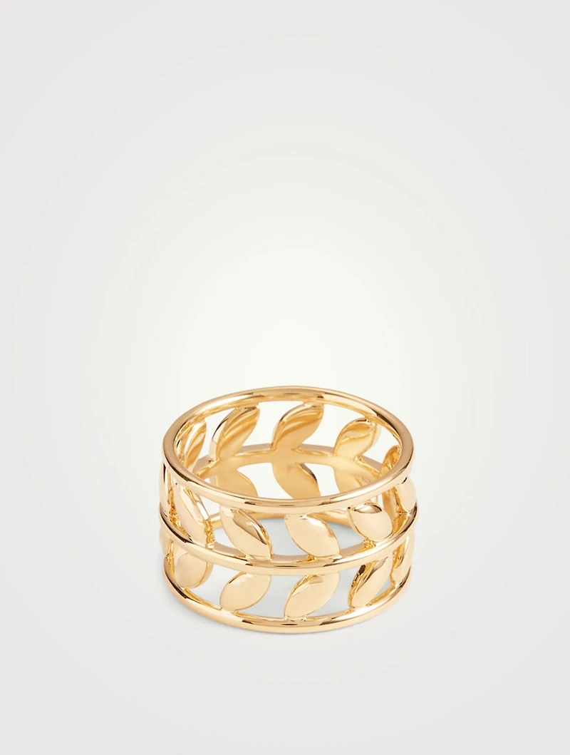 18K Gold Vine Ring