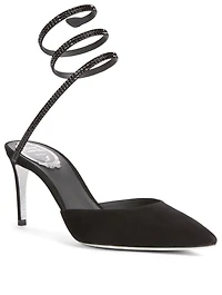 Cleo 75 Suede Strass Pumps