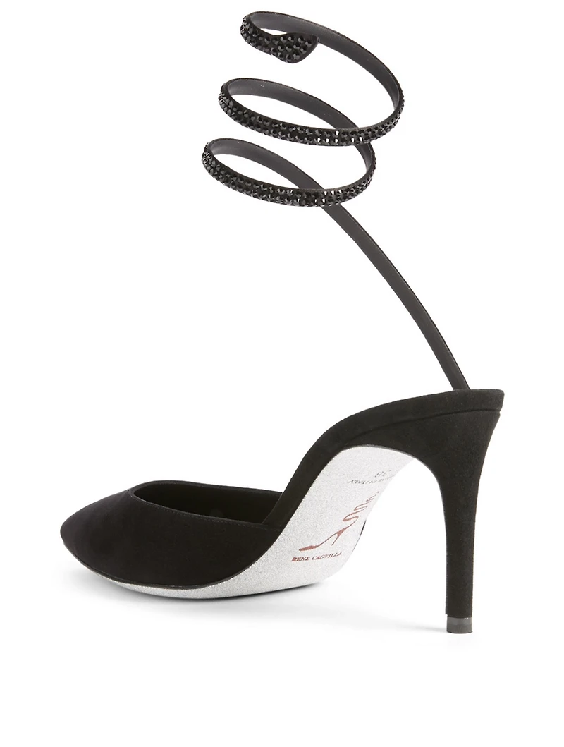 Cleo 75 Suede Strass Pumps