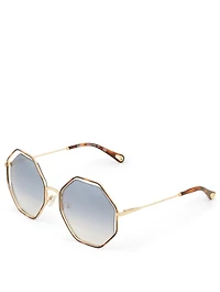 Poppy Geometric Sunglasses