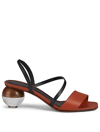 Latouria Leather Heeled Sandals