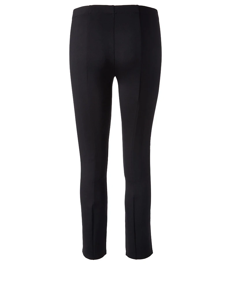 Thilde Stretch Scuba Pants With Slits