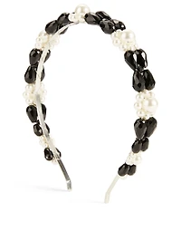 Crystal And Faux Pearl Daisy Hairband