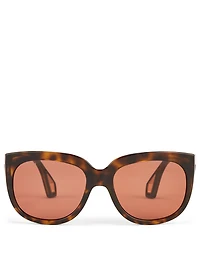 Square Sunglasses With Blinkers