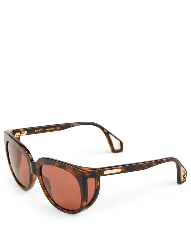 Square Sunglasses With Blinkers