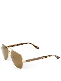 Aviator Sunglasses With Web
