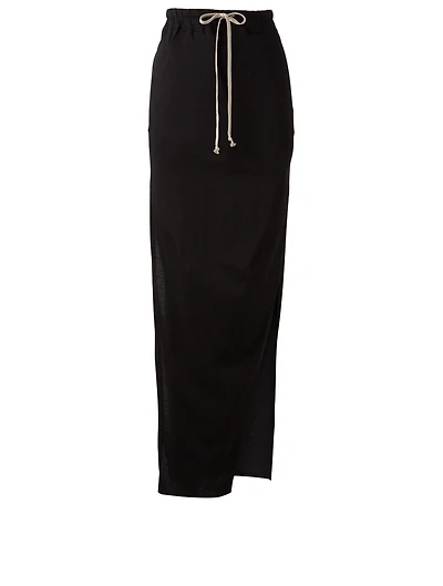 Long Drawstring Skirt
