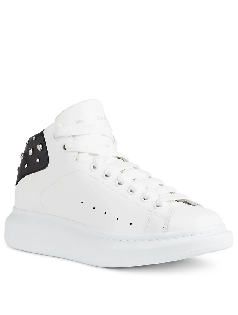 Leather Sneakers With Studs