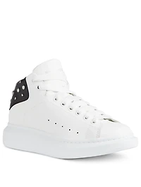 Leather Sneakers With Studs