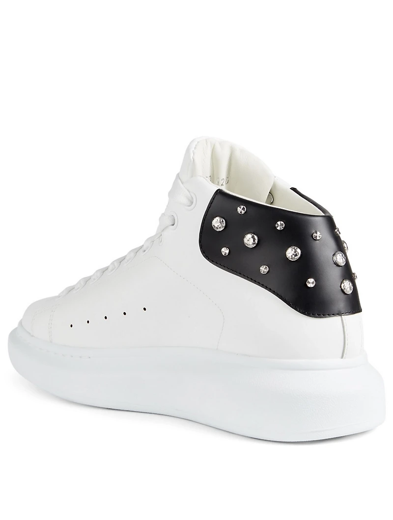 Leather Sneakers With Studs