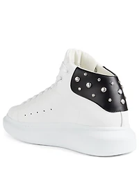Leather Sneakers With Studs