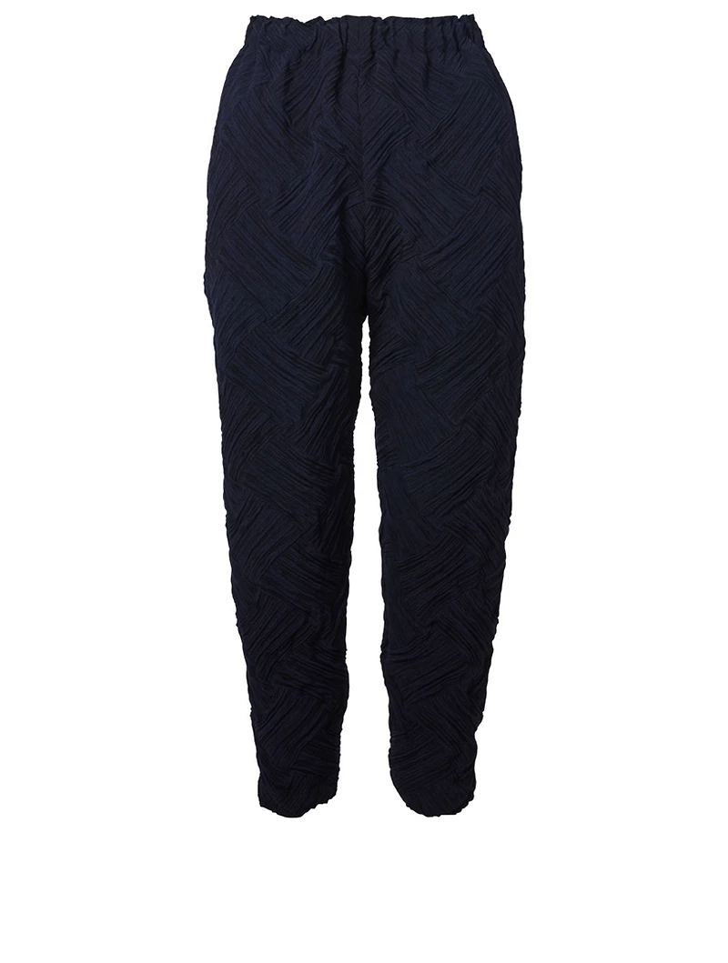 Cross Stroke Slim Pants