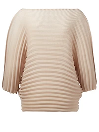 Straw Pleats Top