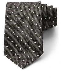 Silk Tie In Polka Dot