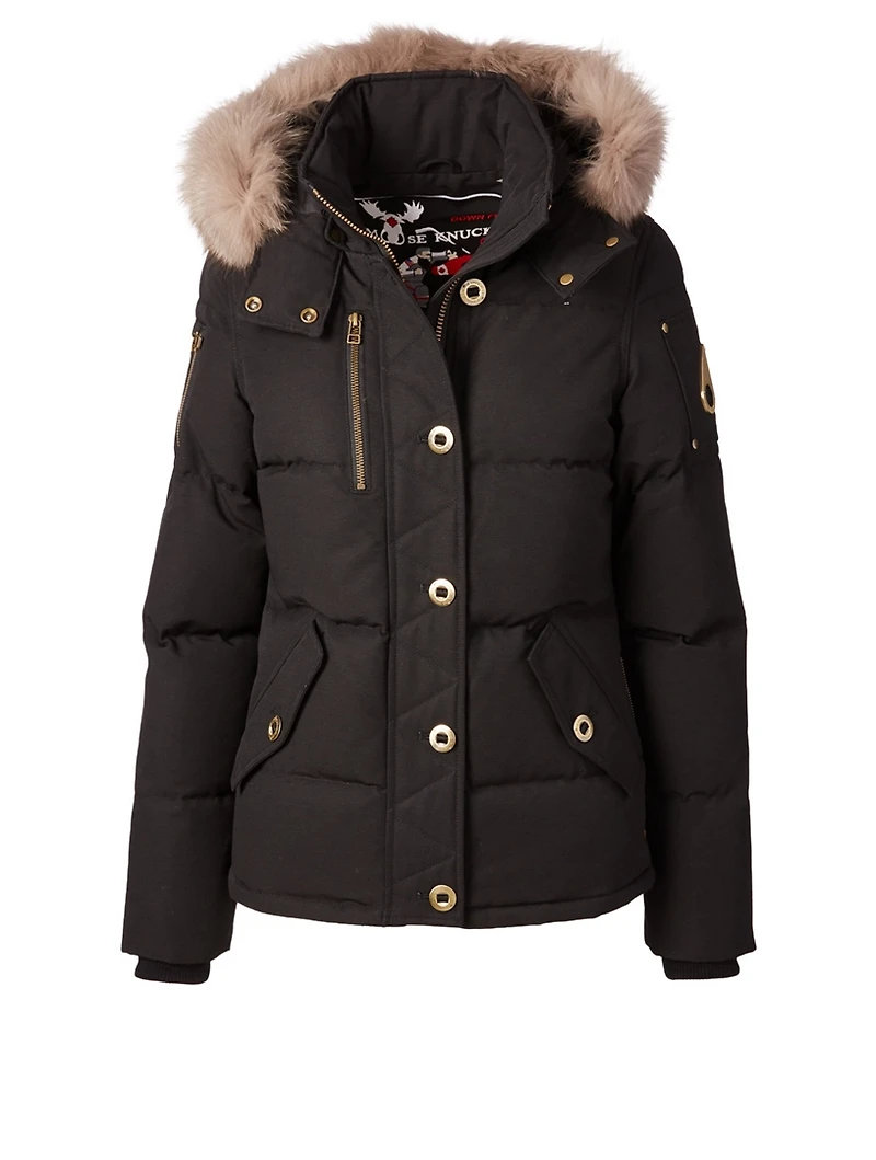 Harper Down Jacket With Fur Trim