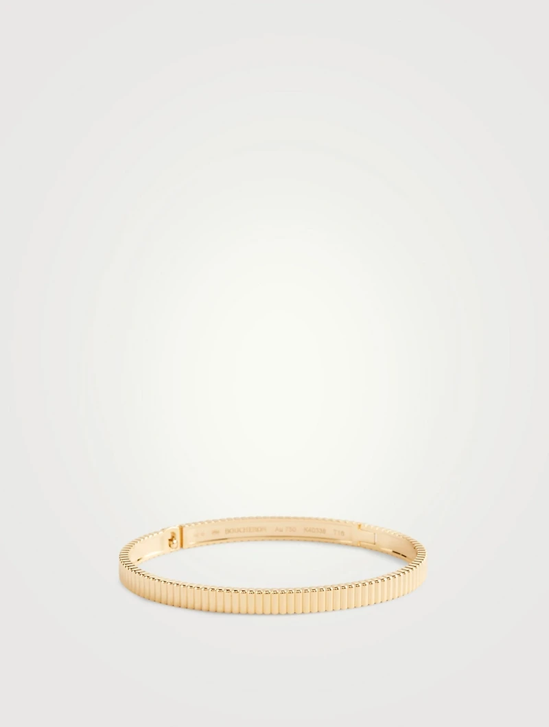 Quatre Grosgrain Gold Bangle Bracelet