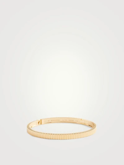 Quatre Grosgrain Gold Bangle Bracelet