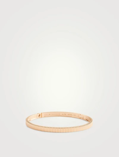 Quatre Grosgrain Rose Gold Bangle Bracelet