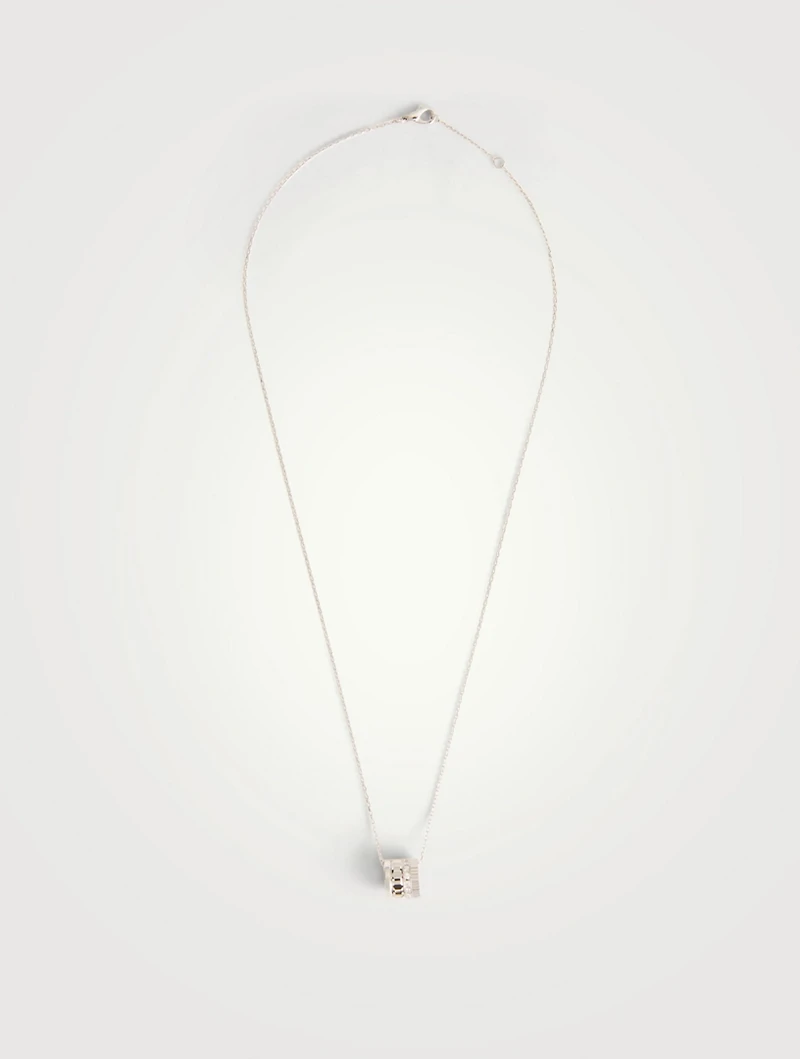 Radiant Edition Quatre White Gold Pendant Necklace With Diamonds