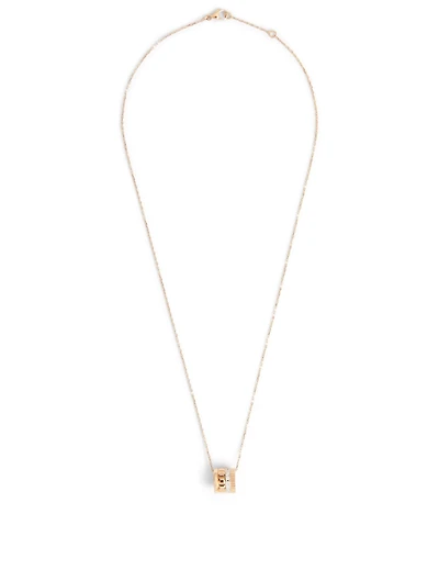 Radiant Edition Quatre Rose Gold Pendant Necklace With Diamonds