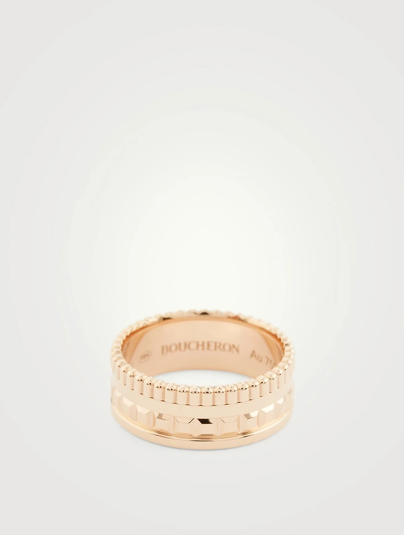 Small Radiant Edition Quatre Rose Gold Ring