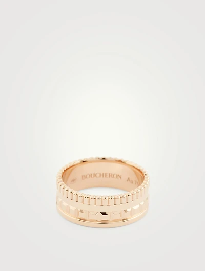 Small Radiant Edition Quatre Rose Gold Ring