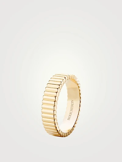 Quatre Grosgrain Gold Ring