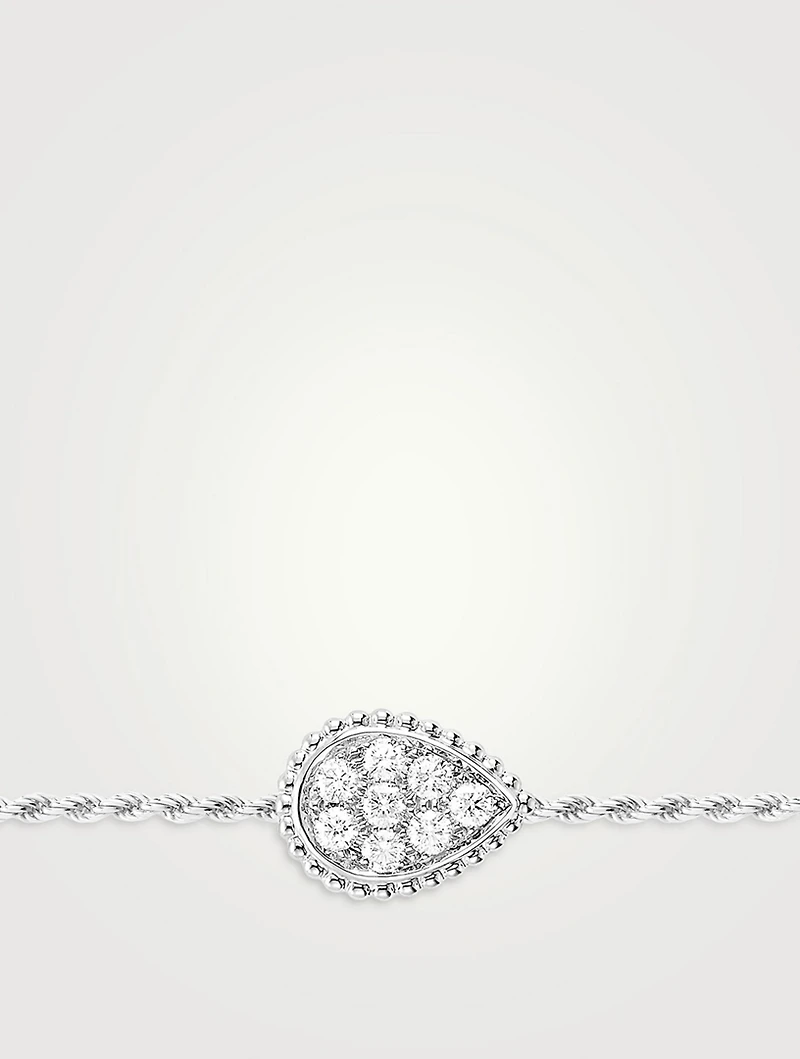 Serpent Bohème S Motif White Gold Chain Bracelet With Diamonds