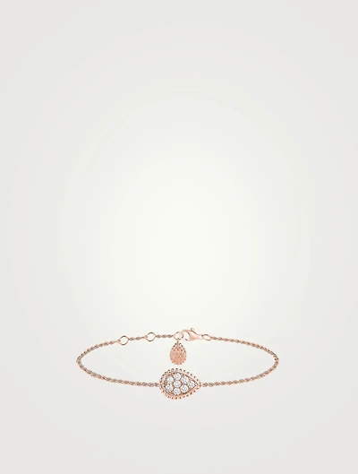Serpent Bohème S Motif Rose Gold Chain Bracelet With Diamonds