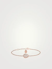 Serpent Bohème S Motif Rose Gold Chain Bracelet With Diamonds