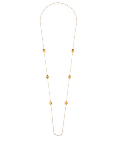 Serpent Bohème Gold Long Necklace With Citrine