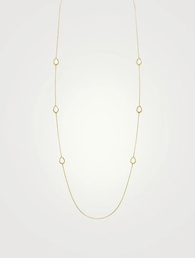 Serpent Bohème Gold Long Necklace With Mother Of Pearl