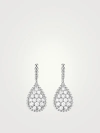 Serpent Bohème M Motif White Gold Sleeper Earrings With Diamonds