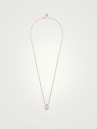 Serpent Bohème S Motif Rose Gold Pendant Necklace With Diamonds