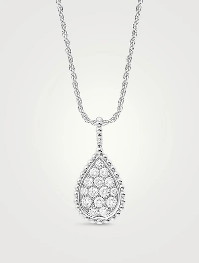 Serpent Bohème M Motif White Gold Pendant Necklace With Diamonds