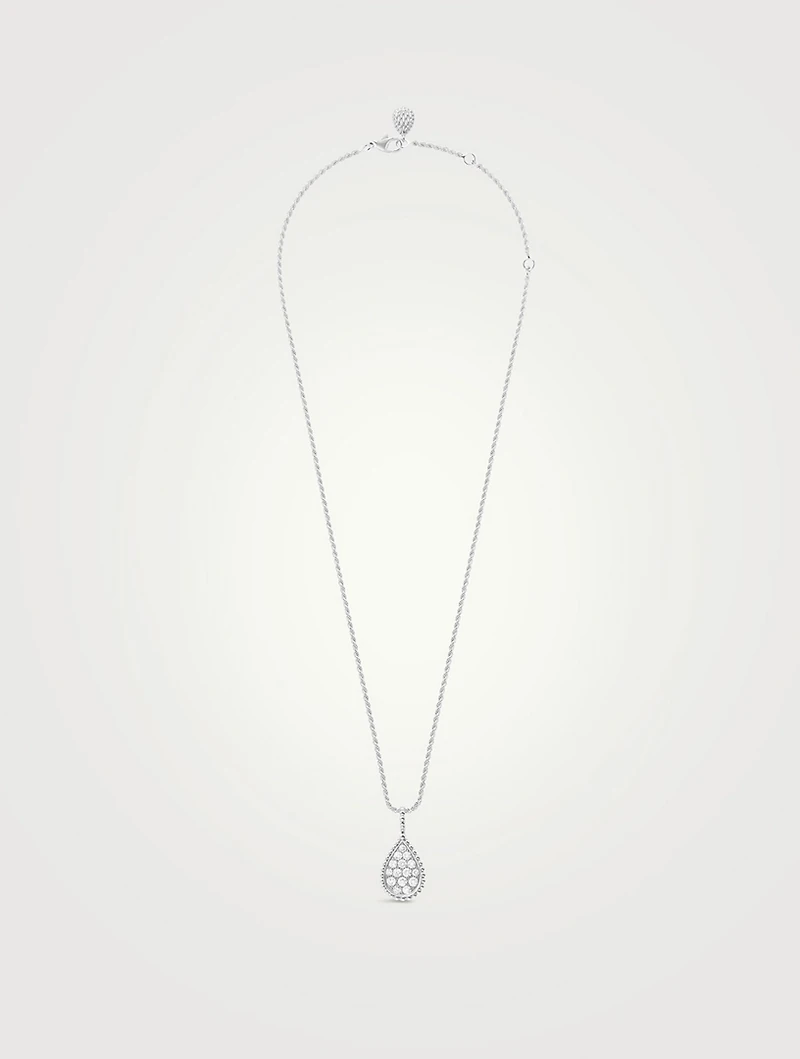 Serpent Bohème M Motif White Gold Pendant Necklace With Diamonds