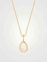 Serpent Bohème M Motif Gold Pendant Necklace With Mother Of Pearl
