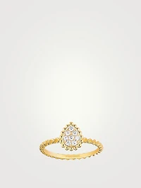 Serpent Bohème XS Motif Gold Ring With Diamonds