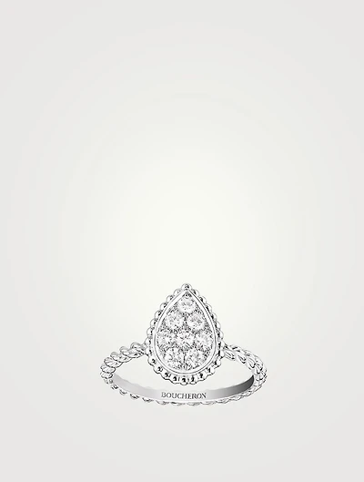 Serpent Bohème S Motif White Gold Ring With Diamonds