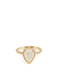 Serpent Bohème S Motif Yellow Gold Ring With Mother Of Pearl