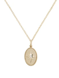 Star 10K Gold Diamond Pendant Necklace