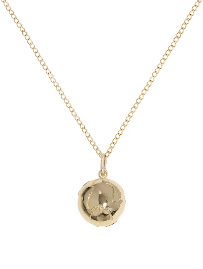 Medium Atlas 10K Gold Diamond Pendant Necklace