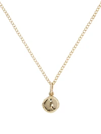 Mini Atlas 10K Gold Diamond Pendant Necklace