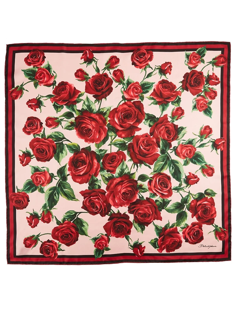 Silk Scarf In Floral Print