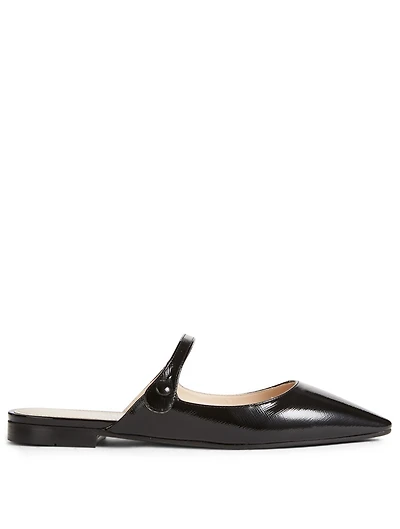 Patent Leather Mary Jane Flat Mules
