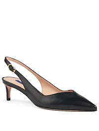 Edith Leather Slingback Pumps