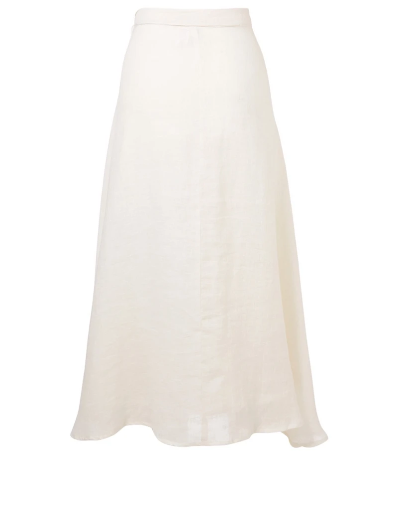 Positano Linen Wrap Skirt