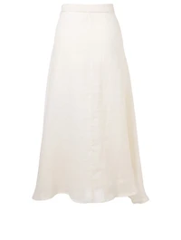 Positano Linen Wrap Skirt