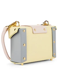 Asher Box Chain Top Handle Leather Crossbody Bag